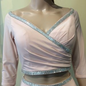 New! Light Pink, Formal Dress, 2-piece, 3/4 sleeve